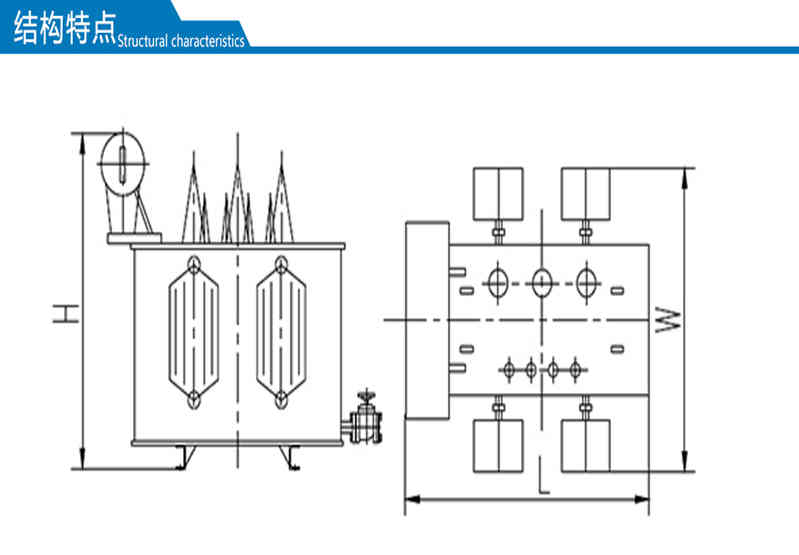 SH15系列20Kv级油浸式变压器结构特点图
